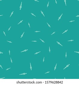 Green Microphone icon isolated seamless pattern on green background. On air radio mic microphone. Speaker sign.  Vector Illustration