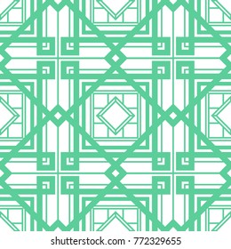 Green middle east mosaic pattern