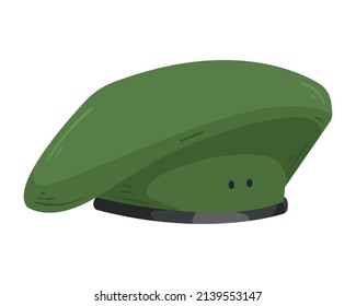 green military beret accessory icon