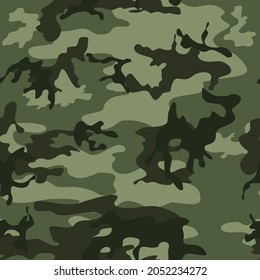 
Green military camouflage texture, fashionable clothing pattern. Army background. EPS