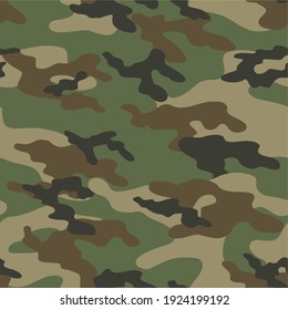green military camouflage vector seamless pattern