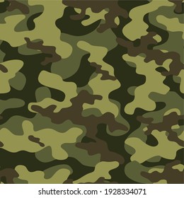 green military camouflage vector seamless print