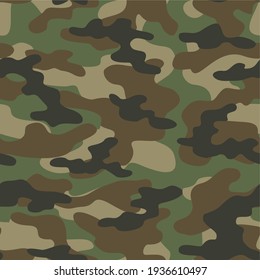 green military camouflage vector seamless print