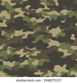 green military camouflage. vector seamless print. army camouflage for clothing or printing