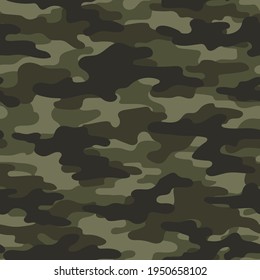 green military camouflage. vector seamless print. army camouflage for clothing or printing
