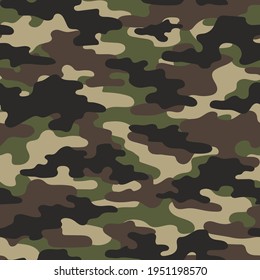 green military camouflage. vector seamless print. army camouflage for clothing or printing