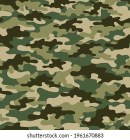 green military camouflage. vector seamless print. army camouflage for clothing or printing