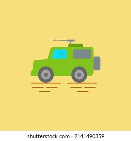 green military car vector design.