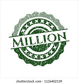 Green Million rubber stamp