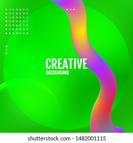 Green Minimal covers design. Green Template for the design of a website landing page or background.
