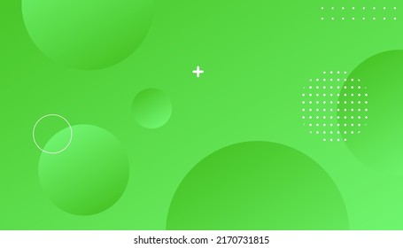 Grüner minimaler geometrischer Hintergrund. Kreatives Bildschirmhintergrund. Komposition und Elemente dynamischer Formen.Modernes Design in Eps10 Vektorgrafik
