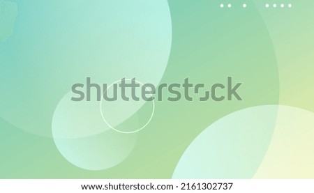 Green minimal geometric background. Circle Creative Wallpaper. Dynamic textured geometric element design with dots decoration. Modern gradient light vector illustration
