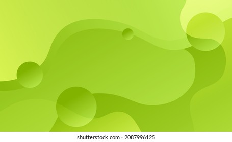 Green minimal geometric background.  trendy gradients composition. Eps10 vector