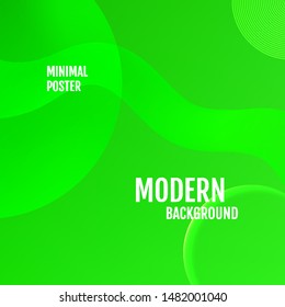 Green Minimal geometric pattern gradients. Green covers design.