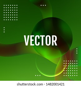 Green Minimal geometric pattern gradients. Green Landing page template. Design business cards,invitations,gift cards,landing page
