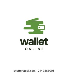 green minimalist online wallet logo