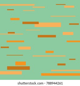 Green Mint, Brown, Orange