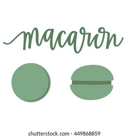 Green Mint Macaron Illustration