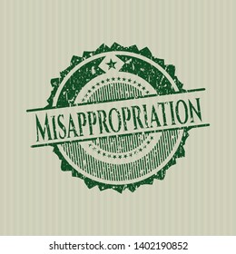 Green Misappropriation distress rubber seal