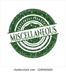 Green Miscellaneous distress rubber grunge seal