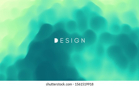 Green misty background. Vector Illustration for advertising, marketing, presentation. Mobile screen.