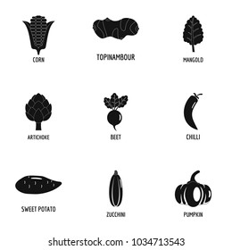 Green mixture icons set. Simple set of 9 green mixture vector icons for web isolated on white background