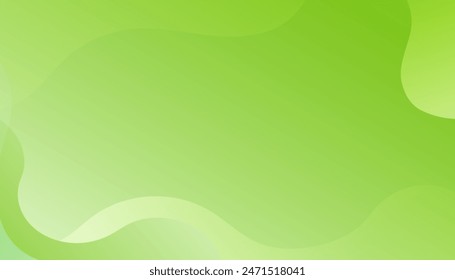 Green modern abstract background. Fluid shapes composition. Can be used for posters, placards, brochures, banners, EPS 10
