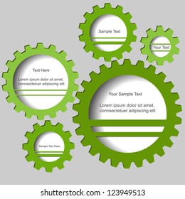 Green modern abstract vector web design