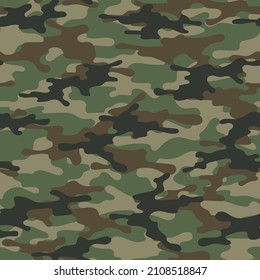 green modern army vector camouflage print, seamless pattern for clothing headband or print.											