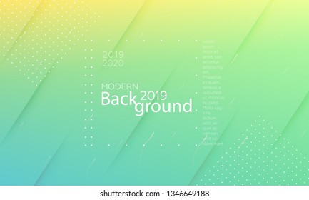 Green modern background. Colorful presentation backdrop. Cover design template. Vector background for poster, report, banner, 