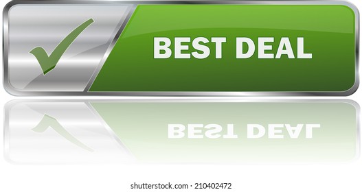 green modern best deal sign