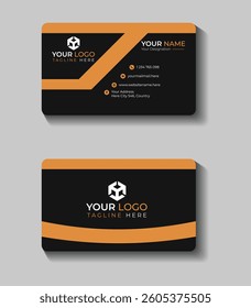 green modern business card templated design