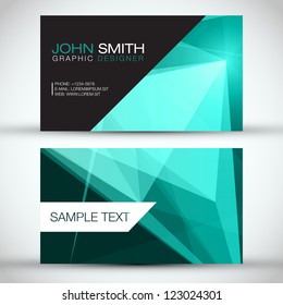 Green Modern Business-Card Set | EPS10 Vector Design