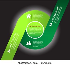 green modern design roll template for website and graphic, icon. 
