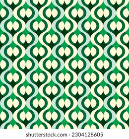 Green modern fabric pattern. abstract seamless ornament pattern vector illustration.

