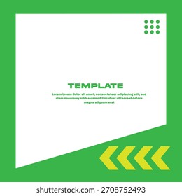 Diseño moderno verde de la Plantilla del marco