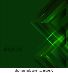 Green modern geometric abstract background 