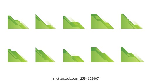 Green Modern Geometric Corner Vector