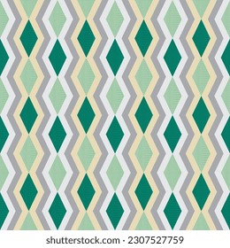 Green modern geometric rhombus. Tile surface. wall paper background
