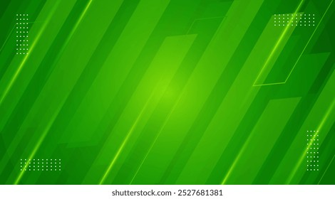 Green Modern geometric shapes background. Gradient abstract banner. Template for landing page design or website background