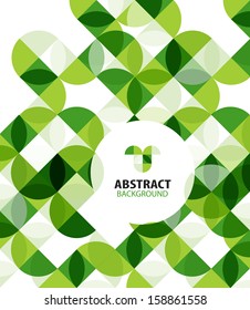 Green modern geometrical abstract background