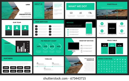 Green modern presentation template. You can use it presentation, flyer and leaflet, corporate report, marketing, pitch, annual report, catalog.