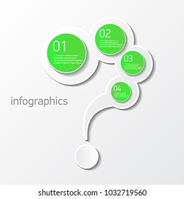 green modern progress paper banners set with steps can be used for infographics / numbered banners / horizontal cutout lines / graphic or website layout vector