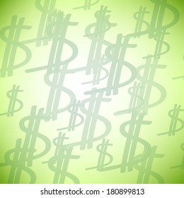 Green money seamless pattern