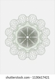 Green money style emblem or rosette