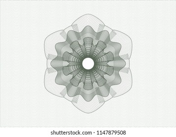 Green money style emblem or rosette