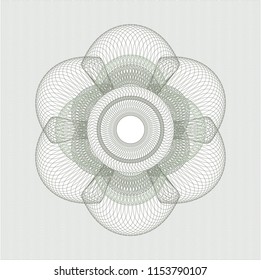 Green money style emblem or rosette