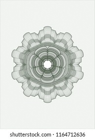 Green money style emblem or rosette