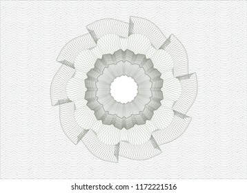Green money style emblem or rosette