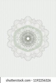 Green money style emblem or rosette